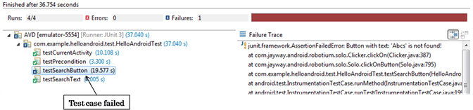 Your First Test with Android Testing Framework
