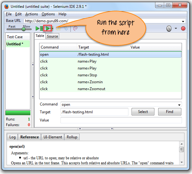 Flash Testing with Selenium