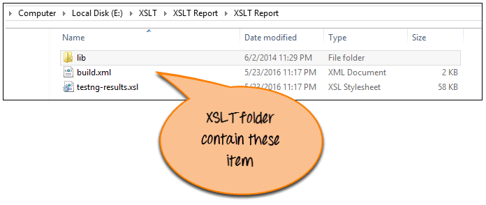 XSLT Report in Selenium