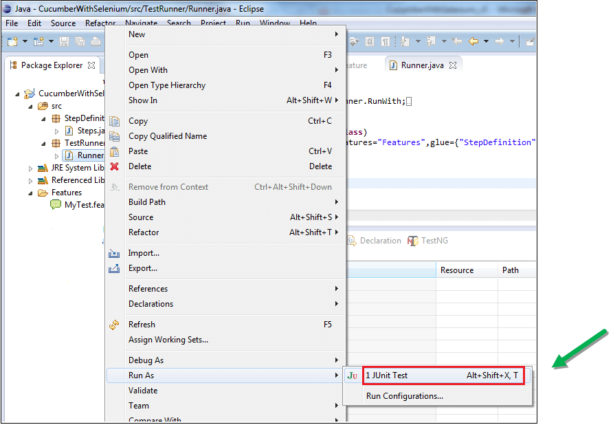 Automation Testing Using Cucumber with Selenium