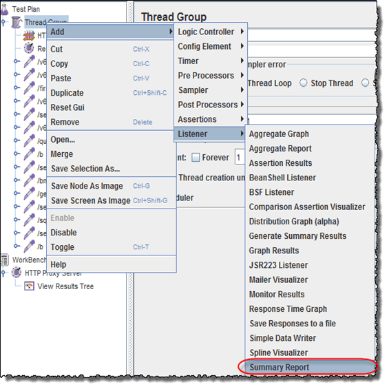 HTTP Proxy Server Testing using Jmeter